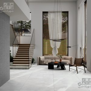 فلکس طوسی روشن مات پرسلان 80*80 د1